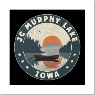 JC Murphy Lake Iowa Sunset Posters and Art